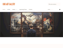 Tablet Screenshot of ourartgallery.ca